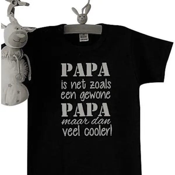 Rompertje Papa Is Net Zoals Een Gewone Papa Maar Dan Veel Cooler| Korte Mouw |zwart Wit | Maat 50/56 Stoer Kalm Cadeautje Van Mama Voor Verjaardag thumbnail