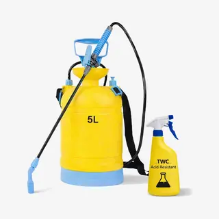 Twc - Tt Drukspuit 5 Liter - Pro (bestand Tegen Azijn En Zuren) - Twc - Zuurbestendig - Set Incl. 600ml Sprayer