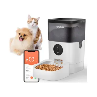 Balimo Automatische Voerbak Wit - Kat En Hond -Voerautomaat Met App - Voice Recorder - Voerautomaat Hond - Voerautomaat Dispenser Kat - WiFi - 3L