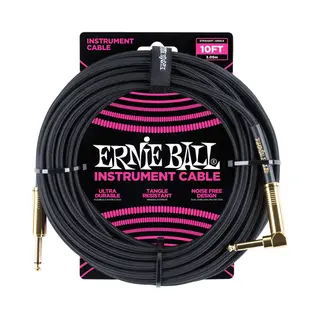 Ernie Ball P06081 Audiokabel 3,05 m 6,35 mm Schwarz