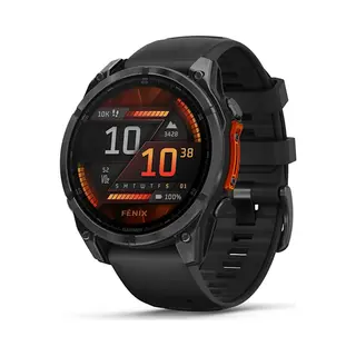 Garmin Fenix 8 3.56 cm (1.4") Amoled 47 mm Digital 454 x 454 pixels Touchscreen Black Wi-Fi Gps (satellite)