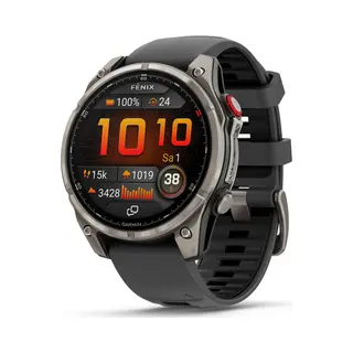 Garmin fēnix 8 Pro 3.56 cm (1.4") Amoled 47 mm Digital 454 x 454 pixels Touchscreen Graphite, Titanium Wi-Fi Gps (satellite)