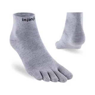 Injinji Zehensocken Liner Mini-Crew Heather Gray Xl