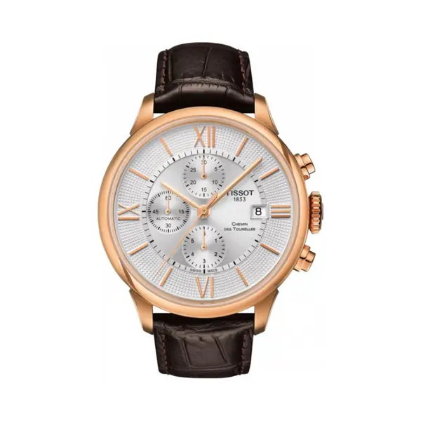 Tissot Chemin Des Tourelles Braun Herren Armbanduhr T0994273603800 thumbnail