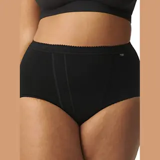 Sloggi, Damen, Unterhosen, Control Maxi, Schwarz, (40, Einzelpack)