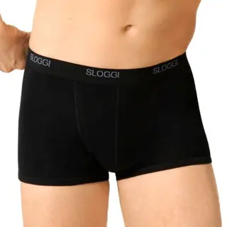Sloggi Basic Shorts (enkele Verpakking) Herenshorts, Zwart.