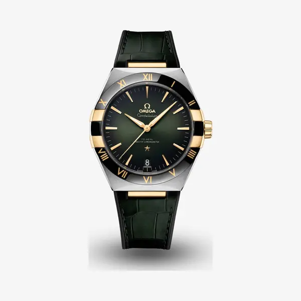 Omega Mens Constellation Green Master Chronometer Watch 131.23.41.21.10.001 thumbnail