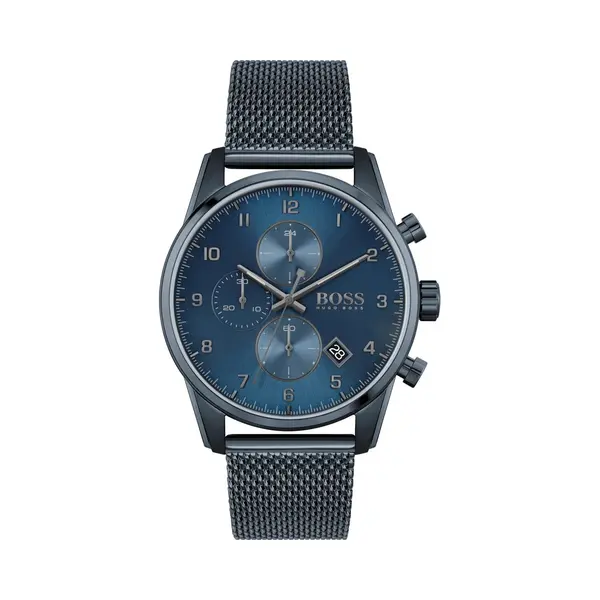Hugo Boss 1513836 Herrenuhr 44 Blau thumbnail