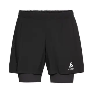 Odlo Laufhose Herren Kurz Zeroweight 5 Inch I Laufshort 2 In 1 I Sporthose