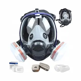 Bedee Stofmasker - Gasmasker - Verfmasker - Volledig Gezichtsmasker - Industrieel Ademhalingsbescherming - 8 Uur Draagcomfort - Bescherming Tegen
