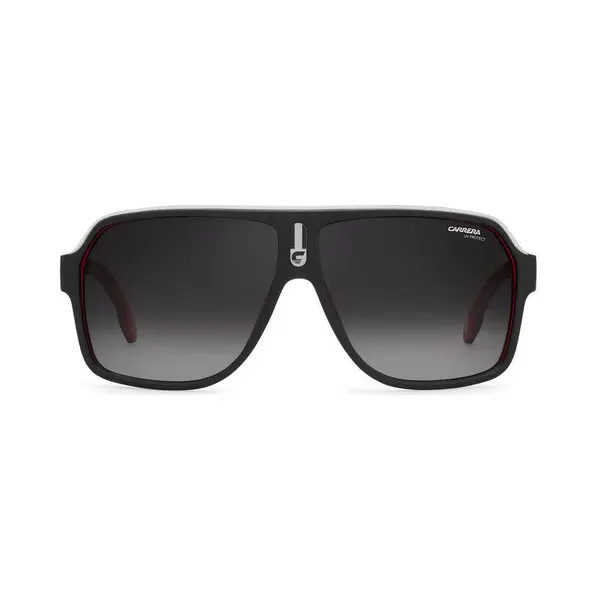Carrera Aviator Black White Red Dark Grey Gradient Sunglasses thumbnail