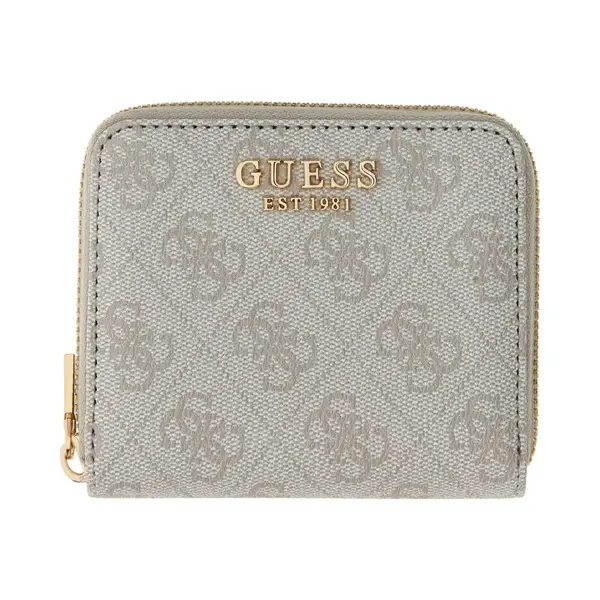 Guess Portemonnee Laurel Ii Slg Small Zip Around Wallet Latte Logo Lichtbruin thumbnail
