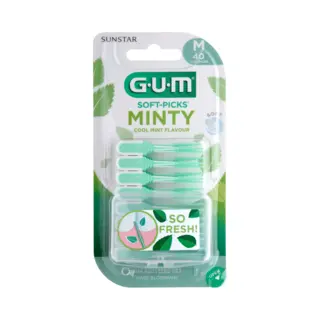 Sunstar Gum Gum Soft Picks Comfort Flex Reg Menta 40u