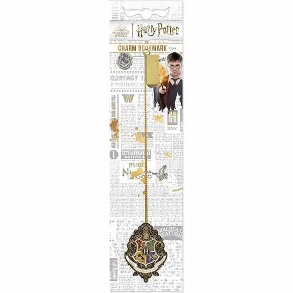 Harry Potter Bookmark - Hogwarts Knockturn Crest Charm thumbnail