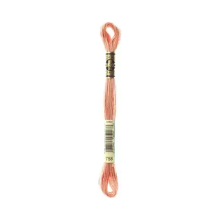 Dmc 117–758 Sechs Strand Stickerei Baumwolle Floss, Sehr Leicht Terra Cotta, 8.7-Yard