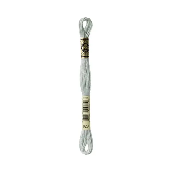 Dmc 117-928 6 Strand Embroidery Cotton Floss, Very Light Grey Green, 8.7-Yard, Pack Of 12 thumbnail