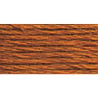 Dmc 117-3826 Mouline Stranded Cotton Six Strand Embroidery Floss Thread, Golden Brown, 8.7-Yard