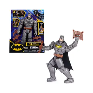 Spin Master Dc Comics , Battle Strike Batman 12-inch Action Figure, 5 Accessories, 20+ Sounds, Collectible Kids Toys for Boys and Girls Ages 3 and Up