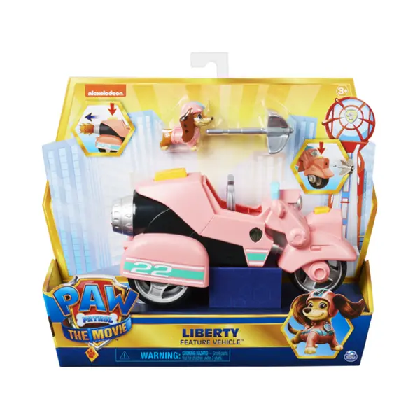Spin Master Paw Patrol Libertys Deluxe Fahrzeug aus dem Kinofilm mit Figur, ab 3 Jahren thumbnail