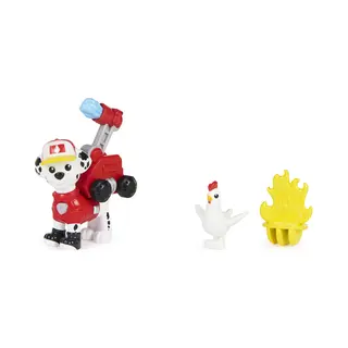 Spin Master Paw Patrol Big Truck Pups - Marshall-actiefiguur met reddingsdrone met klikbevestiging commandocentrumplatform en dierenvriendje