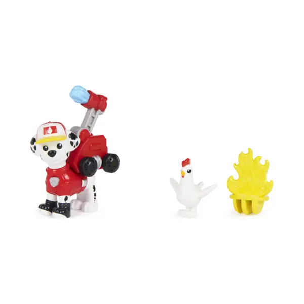 Spin Master Paw Patrol Big Truck Pups - Marshall-actiefiguur met reddingsdrone met klikbevestiging commandocentrumplatform en dierenvriendje thumbnail