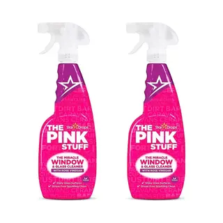 The Pink Stuff - Window & Glass Cleaner - Raam - Schoonmaakmiddel - Allesreiniger - Set Van 2 Flessen - Miracle Cleaner