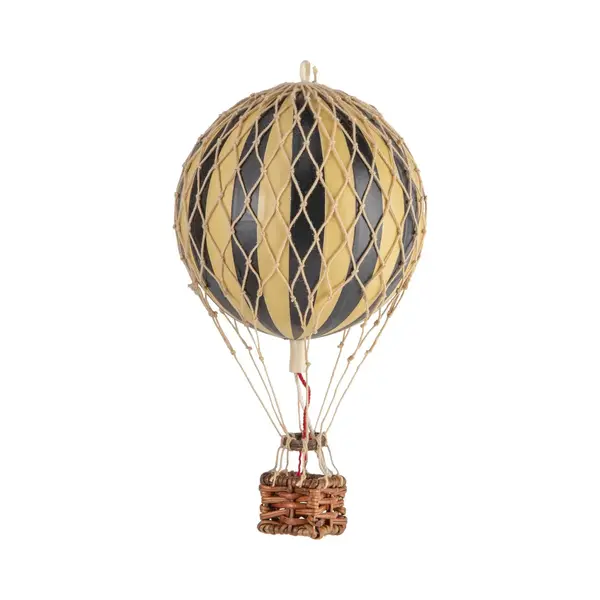 Authentic Models - Luchtballon Floating The Skies - Luchtballon Decoratie - Kinderkamer Decoratie - Zwart - Ø 8, 5cm thumbnail
