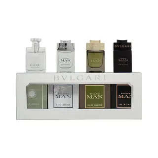 Bvlgari Bulgari Coffret Set, Pour Homme Edt 5Ml + Wood Essence + In Black + Rain Essence