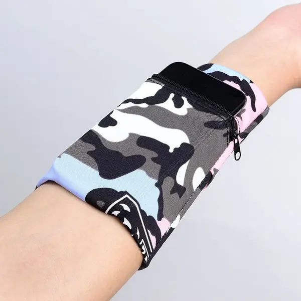 Multifunctionele Sport Polsband | Telefoon Houder, Enkelzak, Compressie Armstuk, Transpiratiebestendig, Voor Outdoor Activiteiten Mannen Vrouwen - thumbnail