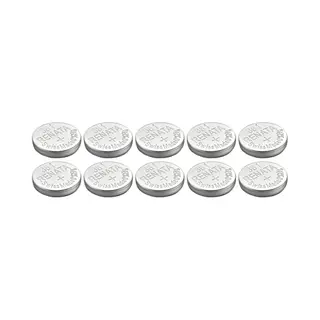 Renata Pack Of 10 Silver Oxide Button Batteries 361/SR721W 0% Mercury