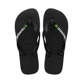 Havaianas Brasil Logo Weiblich Schwarz