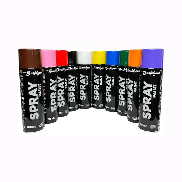 Art-oba Spuitverf Set - 10 Kleuren Graffiti Spuitbussen Voor Hout, Steen, Metaal thumbnail