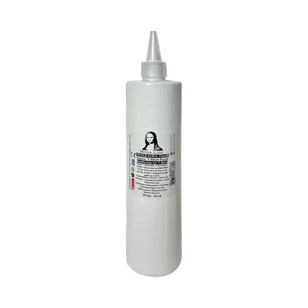Südor Textielverf 500 Ml, Wit.Wasbestendige Textielverf Voor Lichte Stoffen. Wasmachinebestendig, Wasbestendig. Fixatie Door Strijken thumbnail