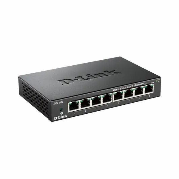 D-Link Des-108 Black thumbnail