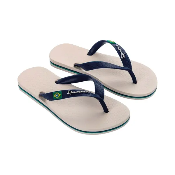 Ipanema Classic Brasil Ii, Flip-Flops, Unisex-Kinder, Eu, Bb615 Beige Dark Blue, 35.5 Eu thumbnail