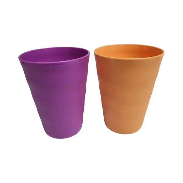 Tupperware Drinkbekers Set 2 Wave 330ml Oranje + Paars thumbnail
