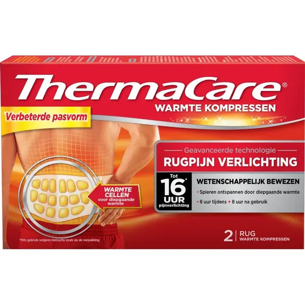 Thermacare - Rugpijn Verlichting Warmte Kompres 2 Stuks thumbnail