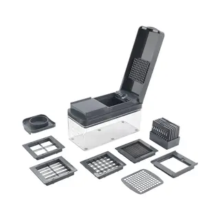 Metaltex 12-in-1 Groente- En Fruitsnijder Slice-Cube, Grijs
