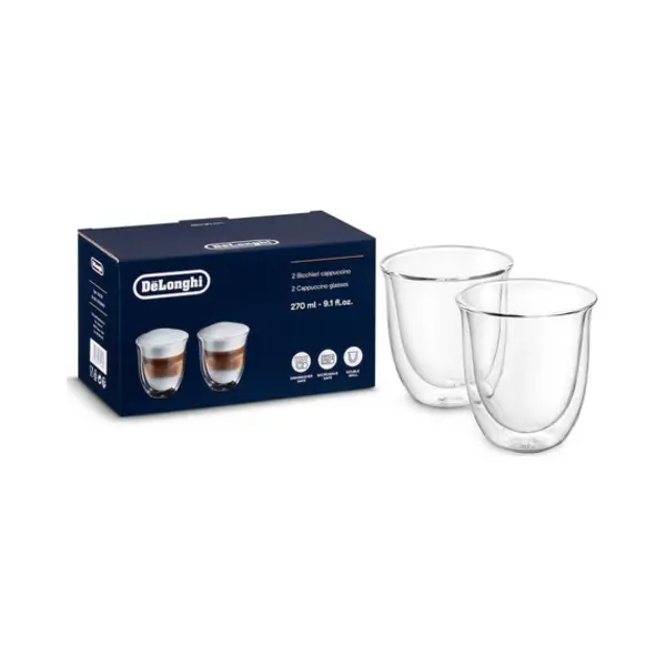 De’Longhi 5513214601 Kaffeeglas Transparent 2 Stück(e) 190 ml thumbnail