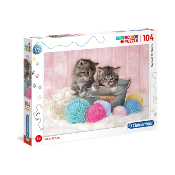 Clementoni Sweet Kittens Puzzlespiel 104 Stück(e) Fauna thumbnail