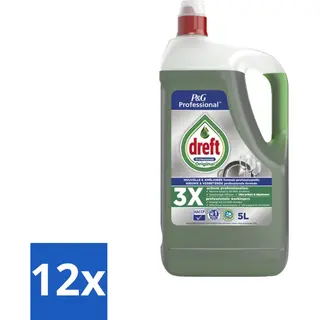 Dreft Professional - Vloeibaar Afwasmiddel - Regular - 5 L - Voordeelverpakking - 12 Stuks