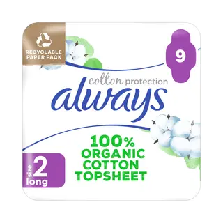 Always Ultra Binde Cotton Protection Long Mit Flügeln Mp 9 - Magic Paper Damenbinden