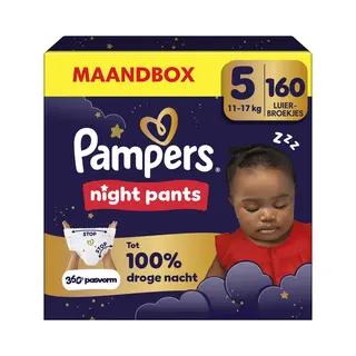 Pampers Baby Dry Night Pants Gr. 5 Windeln, 160 Stück, Monatsbox