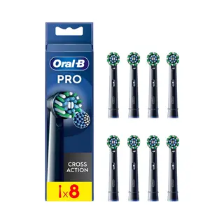 Oral-B CrossAction 8 stuk(s) Zwart