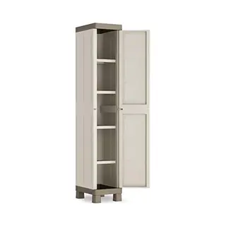 Kis Excellence Opbergkast 1 Deur - 33x182x45 Cm - Beige/Zand