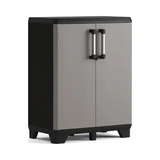 Keter Lagerschrank Niedrig Pro Schwarz Und Grau