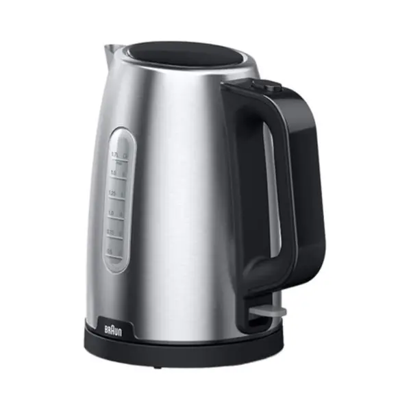 Braun Wk 1500 waterkoker 1,7 l 2200 W Zwart, Roestvrijstaal thumbnail