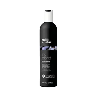 Milk_shake | Icy Blond Shampoo 300 Ml, Specific Anti-Yellow Shampoo For Blonde Or Lightened Hair, With Black Pigment, Made In Italy
