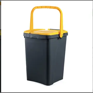 Ecoplast Ecoplus 50 Liter Afvalemmer Geel - Afvalscheidingsbak - Sorteerbak - Afvalbak