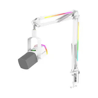Fifine - AM8 Pro T - Usb / Xlr Studio Microfoon - Pc-Gaming Met Flexibele Rgb Arm ( 66cm! ) - Geschikt Voor Pc/PS4/PS5 - Rgb - Podcast - Gaming -